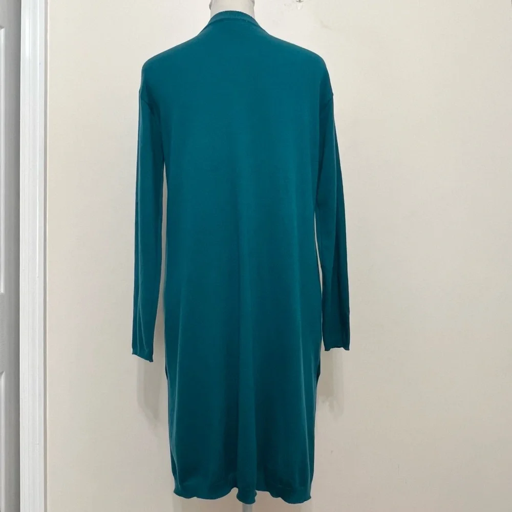 J.Jill Teal Wool Blend Cardigan Sweater - Picture 6 of 9